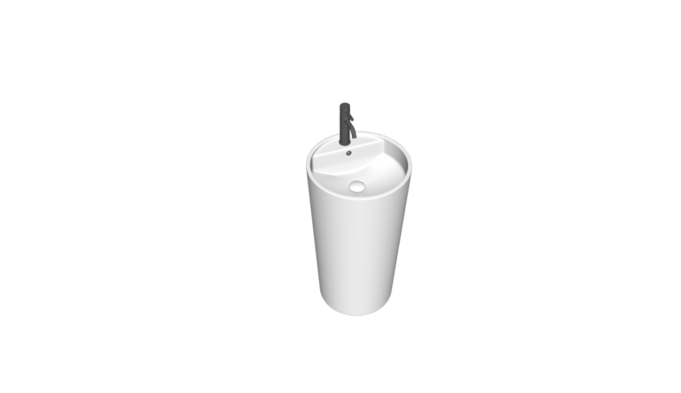 Wash basin Pedestal 001