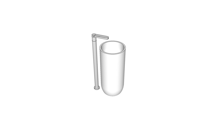 Wash basin Pedestal 004