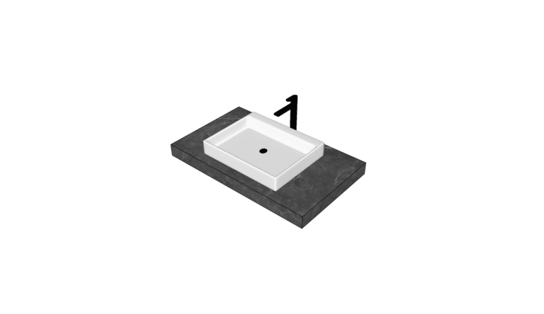 Wash basin Top mount 001